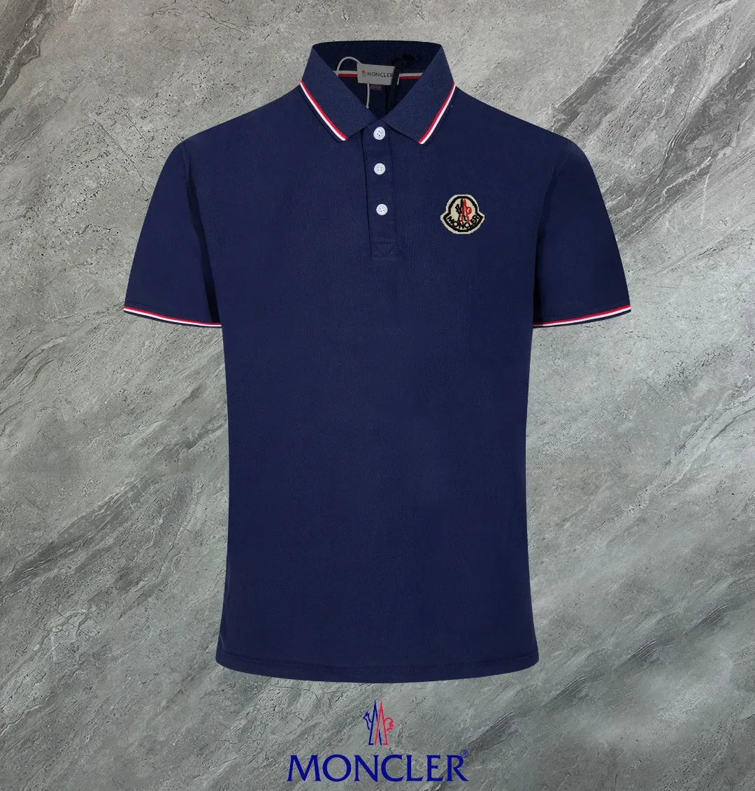 MONCLER~ 2026 New Arrival Quality POLO ， Breathable ， ， ， Quality。 ！ ， ！ LOGO Quality ：Black，White，Gray，Royal Blue Sizes：M~L~XL~2XL~3XL